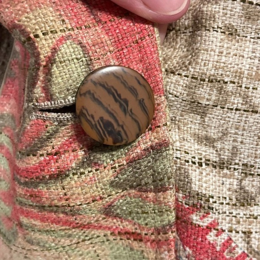 Garfield & Marks Silk Single Button Jacket Size 8… - image 6